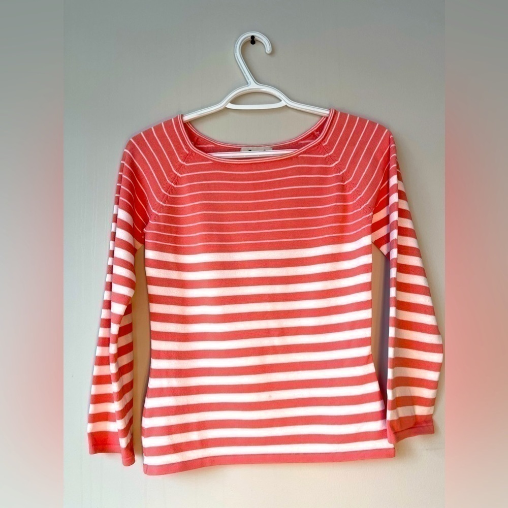 Jessica Women’s Strip Long Sleeve Sweater Size M 10-12